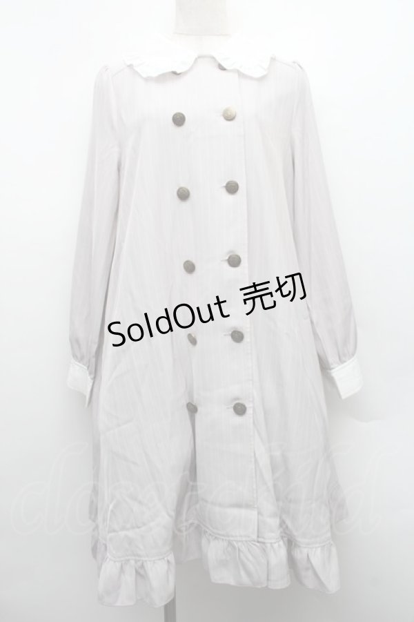 画像1: axes femme POETIQUE / メッセージリボンワンピース  グレー S-25-12-15-031-AX-OP-HR-ZS (1)