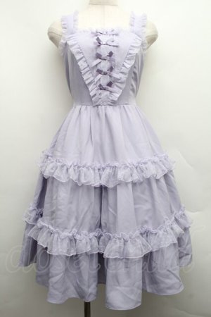 画像: axes femme kawaii / プチリボンジャンパースカート M ラベンダー S-25-12-15-033-AX-OP-AS-ZS