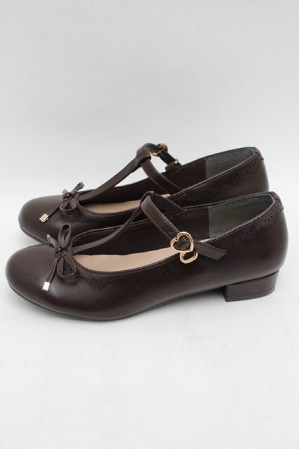 画像2: m petit by misako / AMNIリボンバレエ M ブラウン S-25-12-15-003-LO-SH-HR-ZS (2)