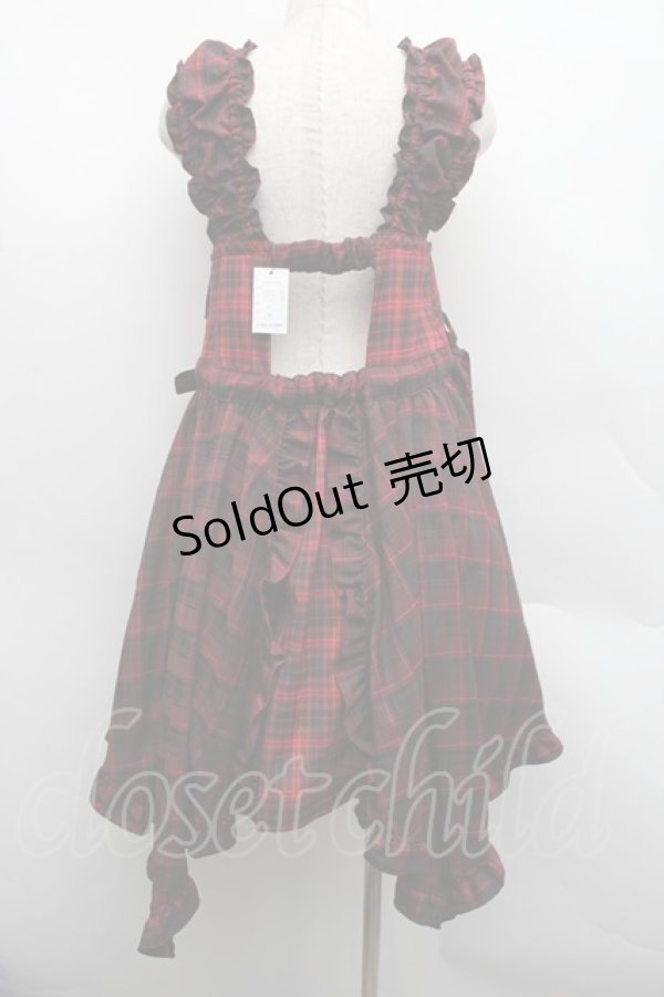画像2: Candy Stripper / FRILL CHECK MINI ワンピース  赤 S-25-12-15-039-PU-PA-AS-ZS (2)