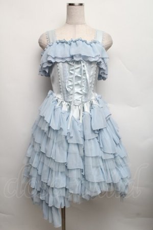 画像: Vallee lys / ノネットジャンパースカート  サックス S-25-12-16-032-GO-OP-HR-ZS