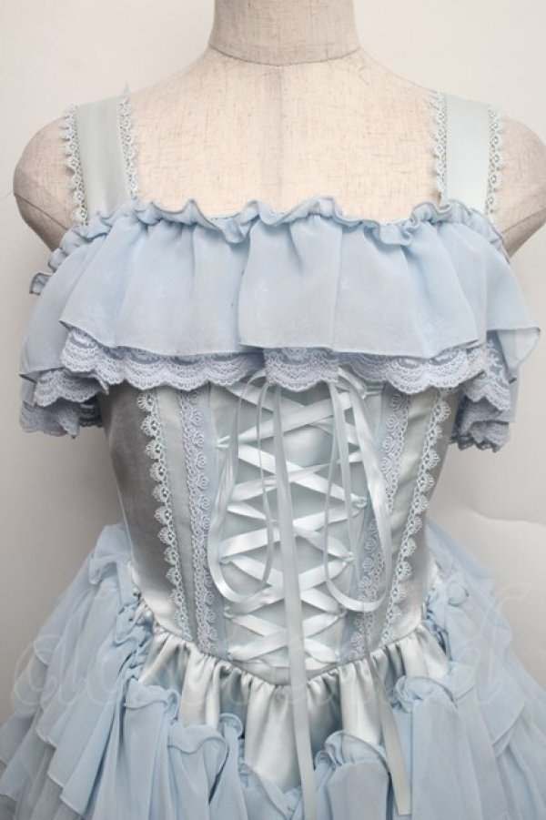 画像3: Vallee lys / ノネットジャンパースカート  サックス S-25-12-16-032-GO-OP-HR-ZS (3)