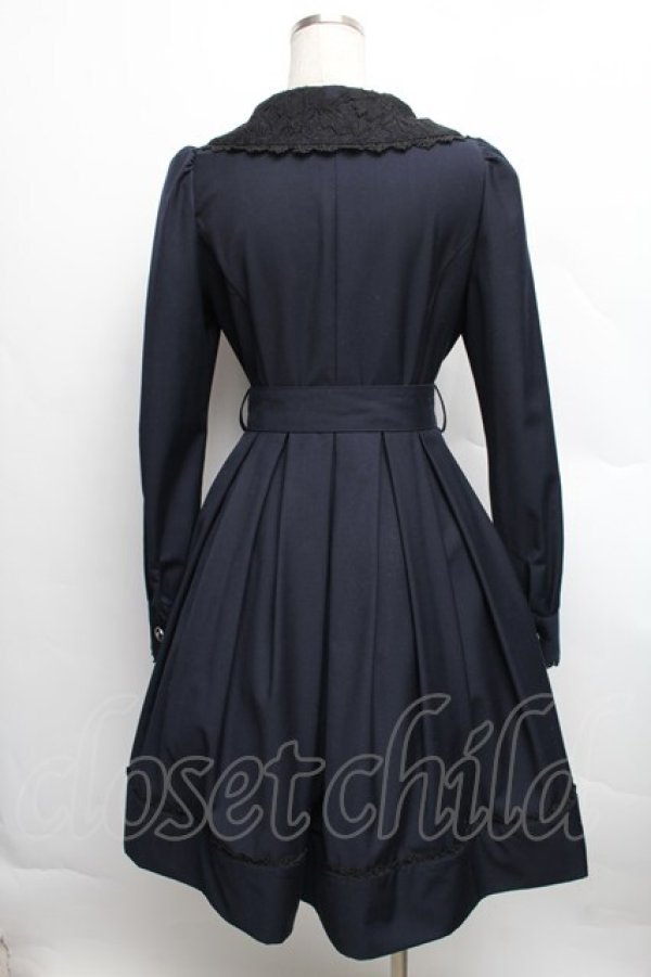 画像2: Sheglit / Margueriteタックワンピース  紺 S-25-12-16-034-EL-OP-AS-ZS (2)