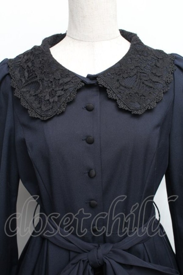 画像3: Sheglit / Margueriteタックワンピース  紺 S-25-12-16-034-EL-OP-AS-ZS (3)