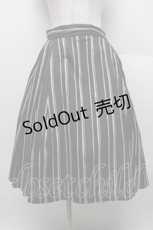 画像: 【SALE】The Gabriel Chelsea / レジメンスカート  黒 S-25-12-16-039-PU-SK-AS-ZT521