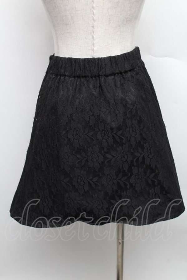 画像2: ALGONQUINS / チャイナボタン配色ZIPスカート  ブラック×レッド S-25-12-16-043-AL-SK-OW-ZS (2)