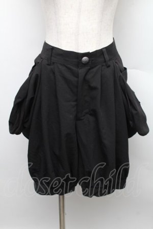 画像: BPN / バルーンショートパンツ  黒 S-25-12-16-044-GO-PA-AS-ZS