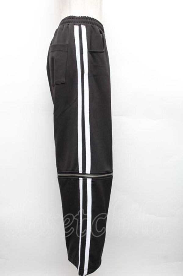 画像3: 【SALE】LISTEN FLAVOR / ジャージパンツ  黒ｘ白 S-25-12-16-047-PU-PA-AS-ZT520 (3)