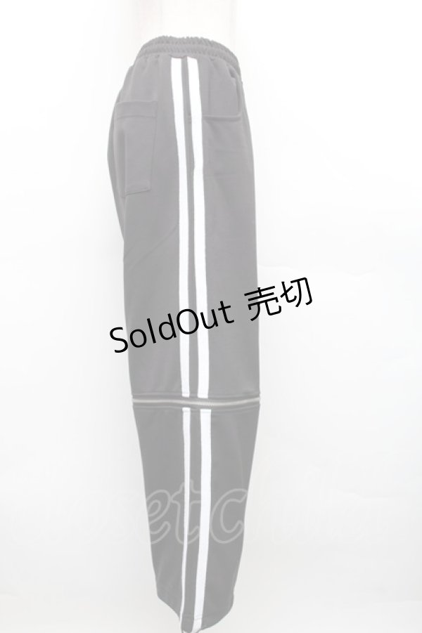 画像3: 【SALE】LISTEN FLAVOR / ジャージパンツ  黒ｘ白 S-25-12-16-047-PU-PA-AS-ZT520 (3)