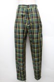 画像1: Perla nell' ostrica / チェックパンツ  グリーンｘイエロー S-25-12-16-049-EL-PA-AS-ZS (1)