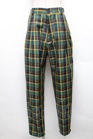 画像: Perla nell' ostrica / チェックパンツ  グリーンｘイエロー S-25-12-16-049-EL-PA-AS-ZS