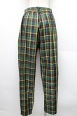 画像2: Perla nell' ostrica / チェックパンツ  グリーンｘイエロー S-25-12-16-049-EL-PA-AS-ZS (2)