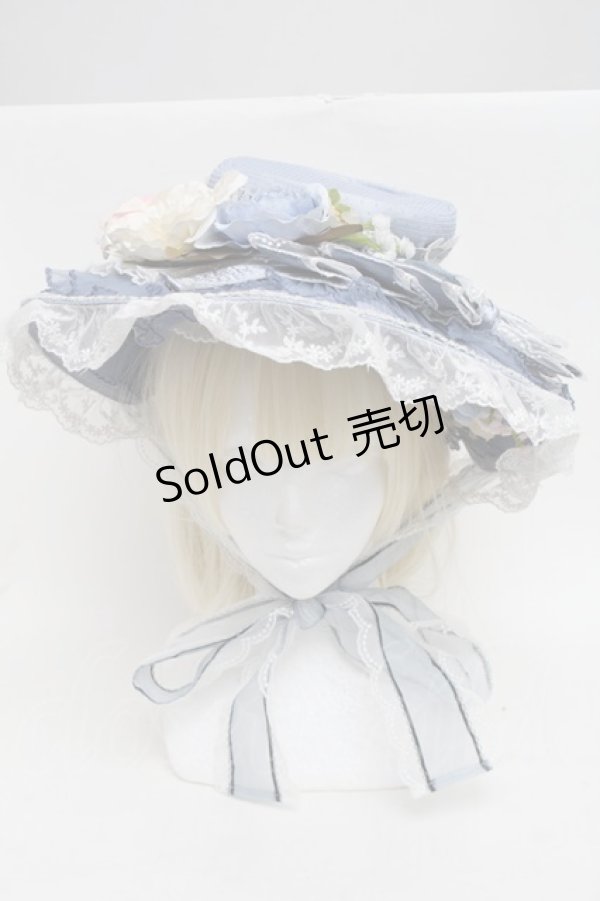 画像2: Elpress L / ボンネットハット  サックス S-25-12-16-006-PU-AC-AS-ZS (2)