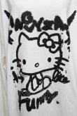 画像3: 【SALE】KINGLYMASK / ハローキティ × KINGLYMASKコラボＴシャツ  白 S-25-12-16-007-PU-TO-AS-ZT521 (3)