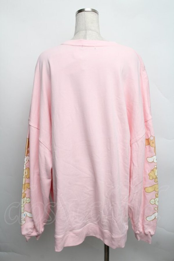 画像2: 【SALE】Candy Stripper / CINNAMOROLL BIG SWEAT  ピンク S-25-12-16-008-PU-BL-HR-ZT521 (2)