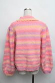 画像2: Candy Stripper / FRILL COLLAR ニットカーディガン 2 ピンク S-25-12-16-011-PU-TS-HR-ZT1220S (2)