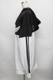 画像3: LISTEN FLAVOR / ヘヴンリージャージパーカー  黒ｘ白 S-25-12-16-015-PU-TO-AS-ZT1220S (3)