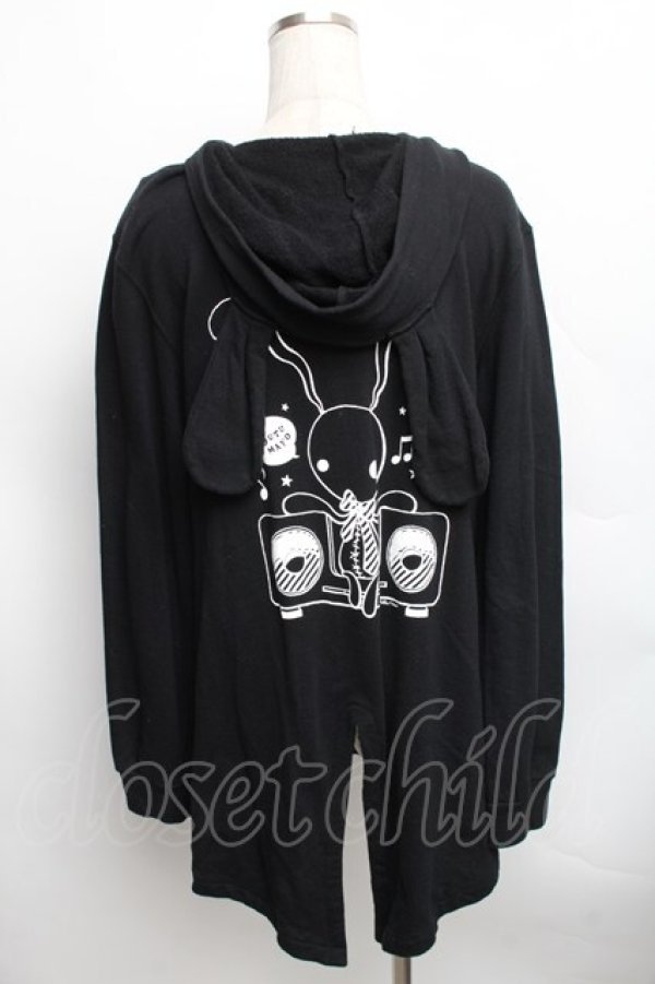 画像2: PUTUMAYO / 猫耳フードパーカー  黒 S-25-12-16-018-PT-TO-AS-ZS (2)