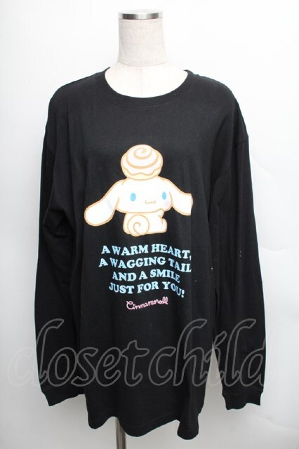 画像1: 【SALE】Candy Stripper / CINNAMOROLL L/S　Tee  黒 S-25-12-16-020-PU-TO-AS-ZT521 (1)