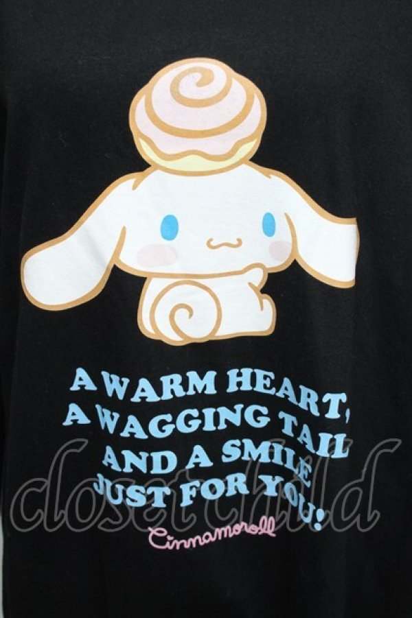 画像3: 【SALE】Candy Stripper / CINNAMOROLL L/S　Tee  黒 S-25-12-16-020-PU-TO-AS-ZT521 (3)