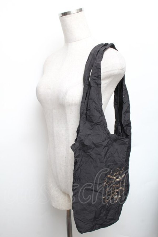 画像4: m petit by misako / ケース付きエコバッグ  黒 S-25-12-16-003-LO-ZA-HR-ZS (4)