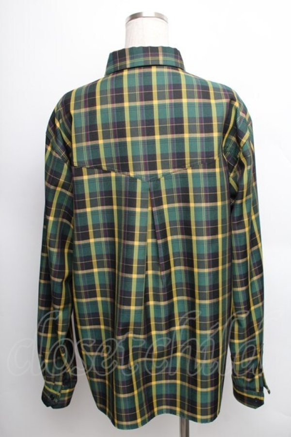 画像2: 【SALE】Perla nell' ostrica / チェックシャツ  グリーンｘイエロー S-25-12-16-027-EL-BL-AS-ZT521 (2)