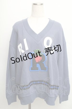 画像: 【SALE】MILKBOY / RIOT Vネック   紺 S-25-12-16-028-MB-TO-HR-ZT521