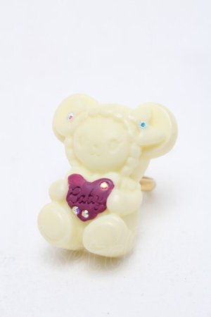 画像: BABY,THE STARS SHINE BRIGHT / くみゃちゃんのLove Love Chocolateリング  白 S-25-12-17-001-BA-AC-AS-ZS