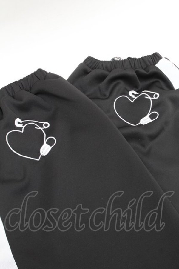 画像2: ACDC RAG / 安心ジャージレッグウォーマー  黒ｘ白 S-25-12-17-004-PU-PA-HR-ZS (2)