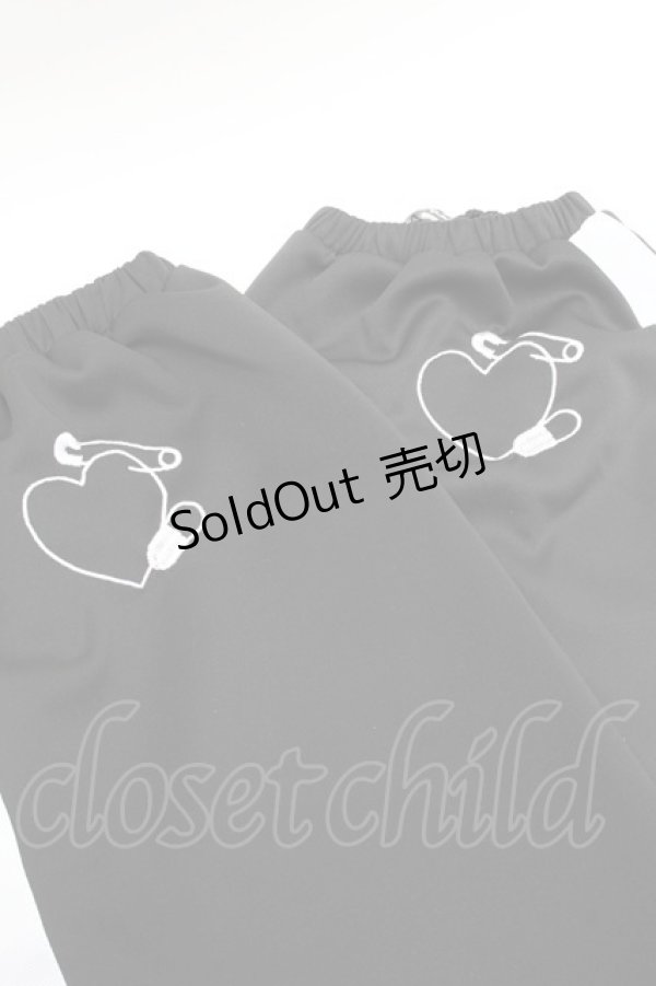 画像2: ACDC RAG / 安心ジャージレッグウォーマー  黒ｘ白 S-25-12-17-004-PU-PA-HR-ZS (2)