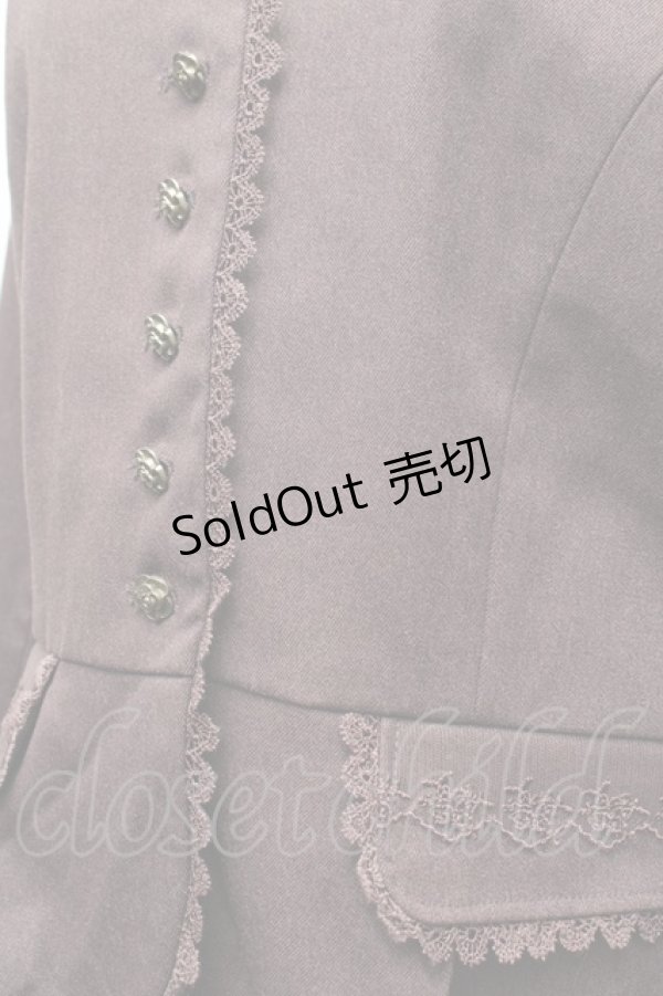 画像4: axes femme / 薔薇ボタンジャケット  ブラウン S-25-12-17-032-AX-JA-AS-ZS (4)