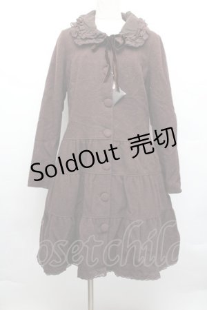 画像: PINK HOUSE / 襟付きティアードロングコート  ブラウン S-25-12-17-033-LO-CO-AS-ZS