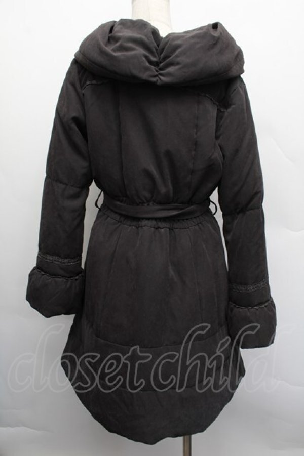 画像2: axes femme / ウエストシャーリングダウンコート  黒 S-25-12-17-038-AX-CO-HR-ZS (2)