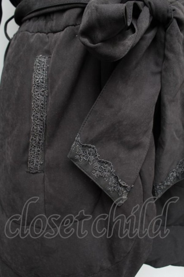 画像4: axes femme / ウエストシャーリングダウンコート  黒 S-25-12-17-038-AX-CO-HR-ZS (4)