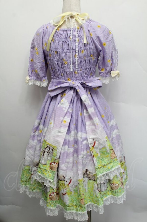 画像2: metamorphose / Dreamy Little Farm ワンピース  ラベンダー S-25-12-17-041-ME-OP-AS-ZS (2)