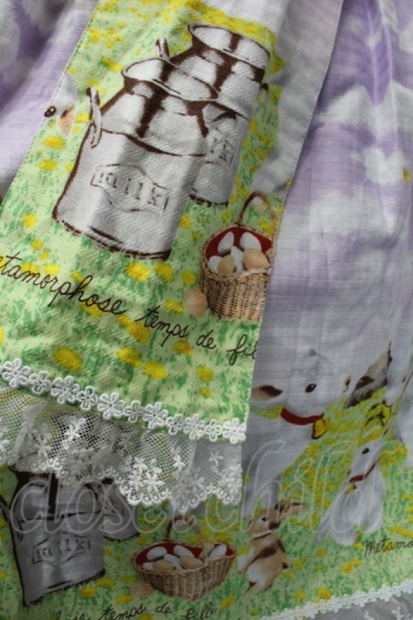 画像4: metamorphose / Dreamy Little Farm ワンピース  ラベンダー S-25-12-17-041-ME-OP-AS-ZS (4)