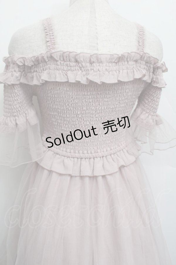 画像3: LIZ LISA / シャーリングチュール重ねワンピース  ピンク S-25-12-17-045-LO-OP-AS-ZS (3)