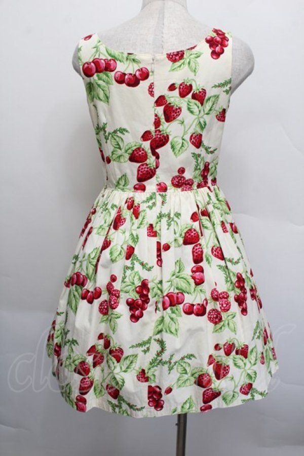 画像2: MILK / CHERRY gardenドレス  オフ S-25-12-17-046-ML-OP-AS-ZS (2)