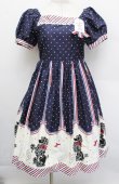 画像1: Innocent World / フレンチプードルシャーリングワンピース M 紺 S-25-12-17-051-IW-OP-AS-ZS (1)