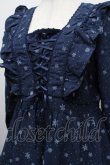 画像3: axes femme POETIQUE / 雪柄レースアップワンピース  紺 S-25-12-17-057-AX-OP-AS-ZS (3)