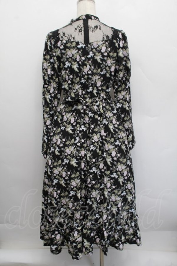 画像2: Kurumi Collaboration / KRハナジゴスリーブワンピース  黒 S-25-12-17-058-LO-OP-AS-ZS (2)