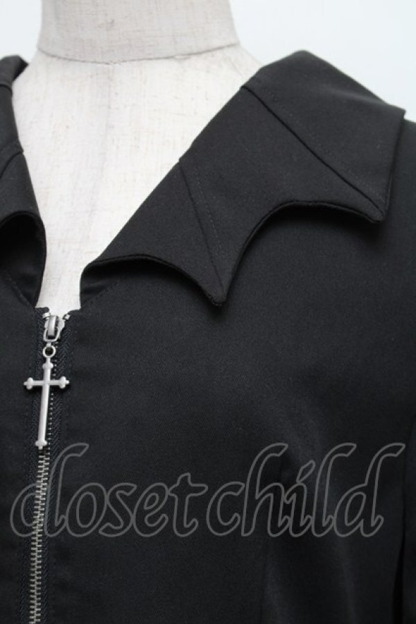 画像4: axes femme POETIQUE / コウモリカラーイレヘムジャケット  黒 S-25-12-17-060-AX-JA-AS-ZS (4)