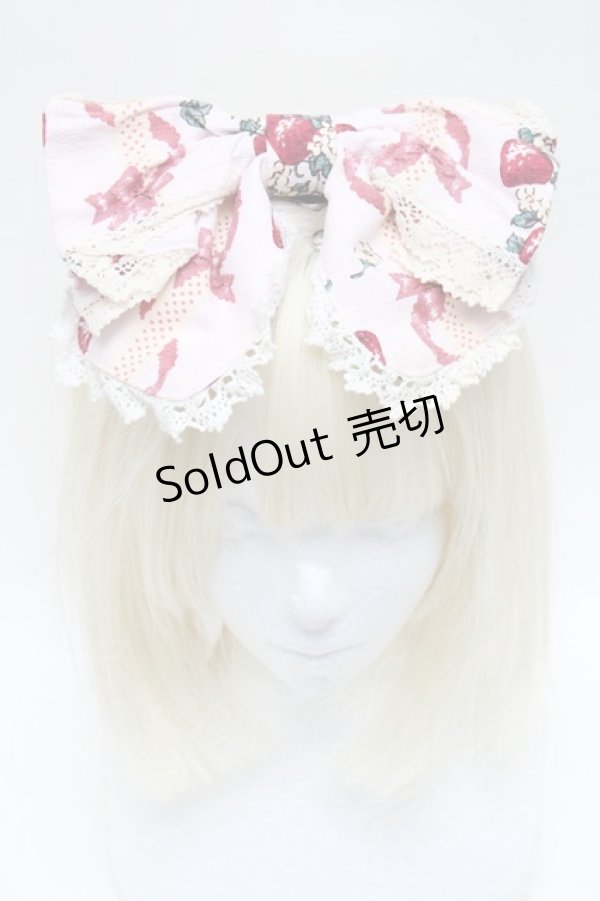 画像2: BABY,THE STARS SHINE BRIGHT / Juicy BABY Love Love Berries柄リボンカチューシャ  ピンク S-25-12-17-007-BA-AC-AS-ZS (2)