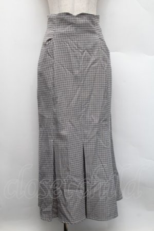 画像: an another angelus / バックレースアップインバーテッドプリーツスカート  オフｘグリーン S-25-12-17-063-CA-SK-AS-ZS