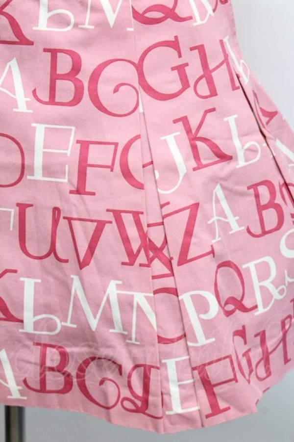 画像3: Jane Marple / アルファベットロゴミニスカート  ピンク S-25-12-17-065-JM-SK-AS-ZS (3)