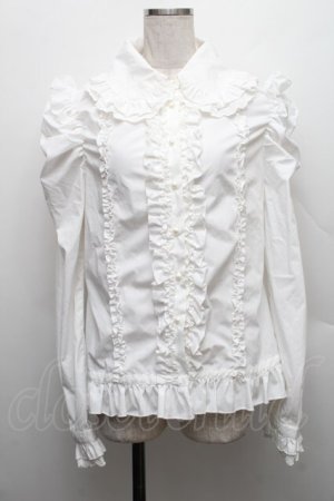 画像: DimMoire / 絶ロリィタブラウス  白 S-25-12-17-015-GO-OP-HR-ZS