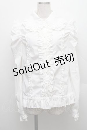 画像: DimMoire / 絶ロリィタブラウス  白 S-25-12-17-015-GO-OP-HR-ZS