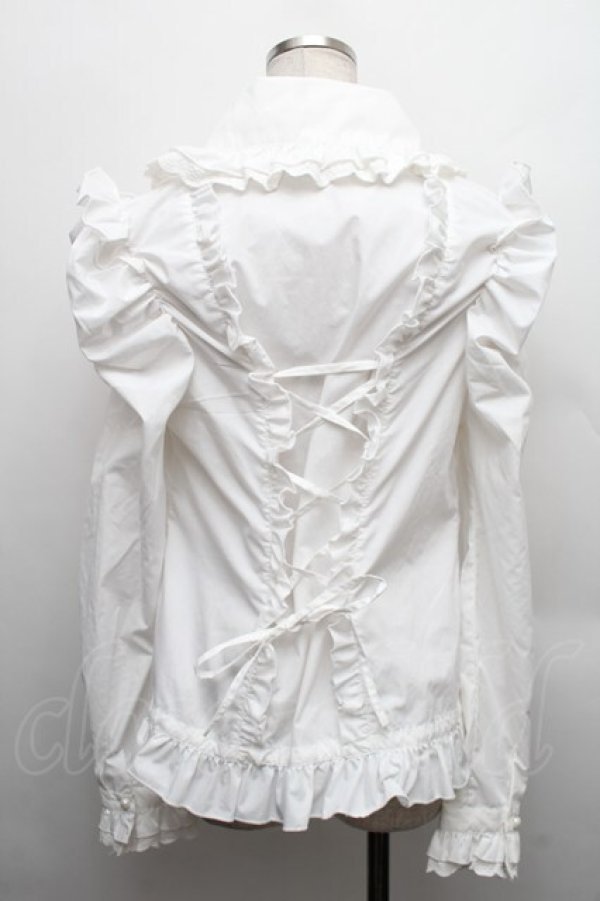 画像2: DimMoire / 絶ロリィタブラウス  白 S-25-12-17-015-GO-OP-HR-ZS (2)