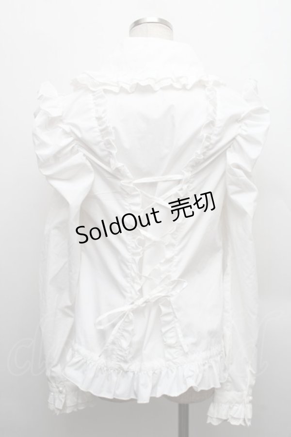 画像2: DimMoire / 絶ロリィタブラウス  白 S-25-12-17-015-GO-OP-HR-ZS (2)