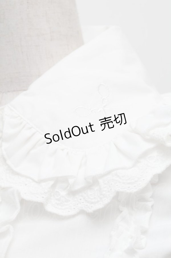 画像3: DimMoire / 絶ロリィタブラウス  白 S-25-12-17-015-GO-OP-HR-ZS (3)